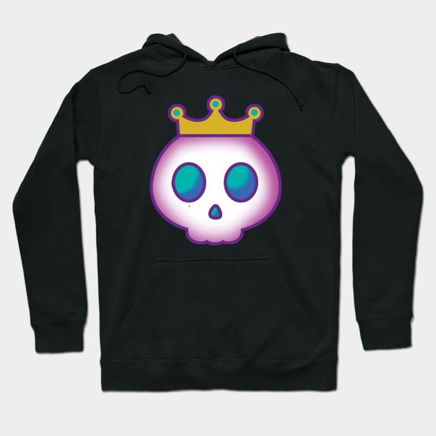 Cute Skull with Crown Hoodie by PsychicCat